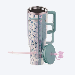 40-Oz Manna Agenda Stainless Steel Insulated Tumbler (Flower Print)