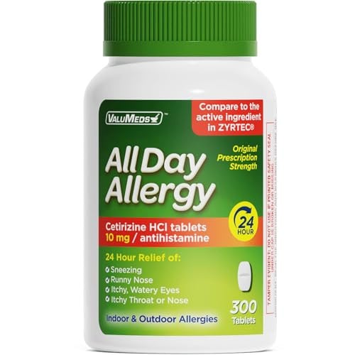 ValuMeds Cetirizine 10mg 300-Count Antihistamine Deal