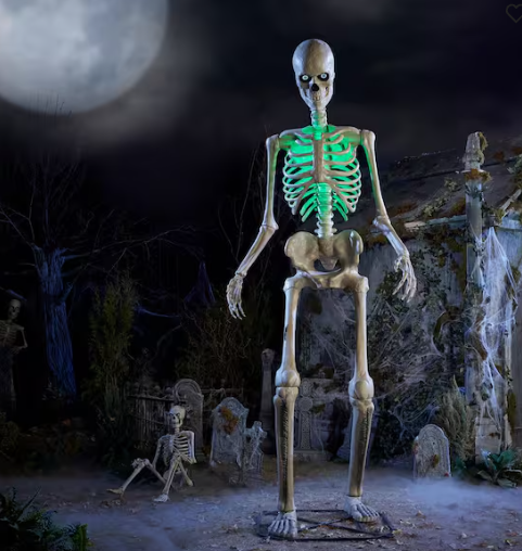 12' Giant-Sized Skelly with LifeEyes LCD Eyes