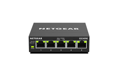 NETGEAR 5-Port Gigabit Ethernet Easy Smart Managed Essentials Switch