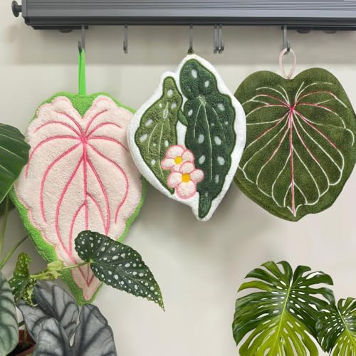 GYW Funny Leaf Hand Towels for Bathroom Kitchen Deal