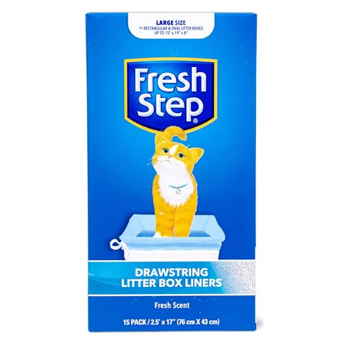 Fresh Step Drawstring Cat Litter Box Liners 15-Pack Deal