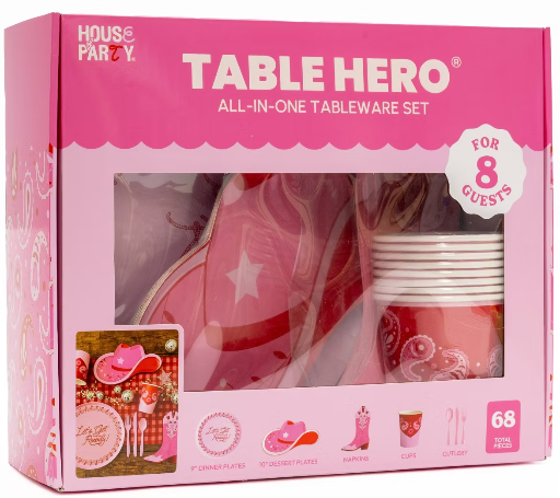 House of Party Table Hero Paper Party Kit Rowdy Rodeo