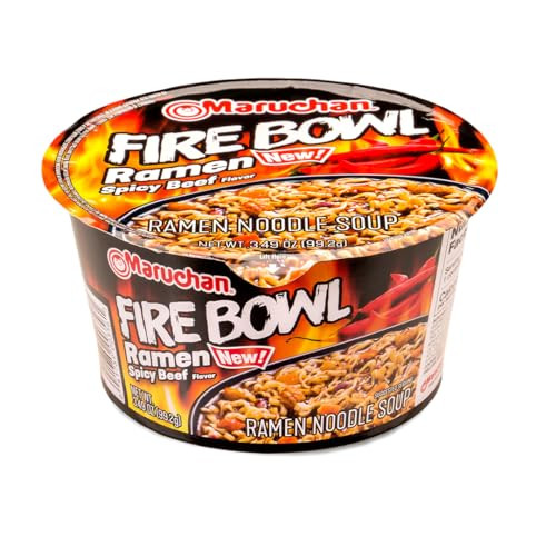 Maruchan Bowl Fire Spicy Beef Flavor 6-Pack