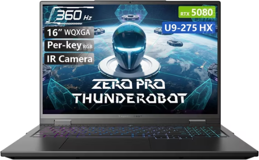 Thunderobot Zero 16 Pro 16" QHD+ IPS 360Hz, RTX 5080, 32GB DDR5, 2TB SSD Gaming Laptop Deal