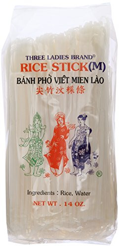 Three Ladies Brand Rice Sticks Noodles 14 oz