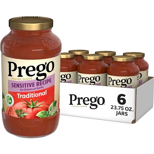 Prego Traditional Sensitive Pasta Sauce 23.75 Oz Jar (Case of 6)