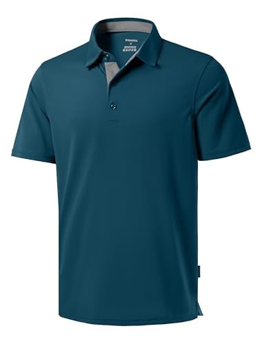 G Gradual Men's Moisture-Wicking Performance Golf Polo Shirt w/ UPF 50+