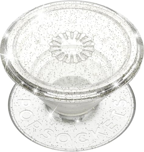 PopSockets Adhesive Phone Grip Holder Clear Glitter Deal