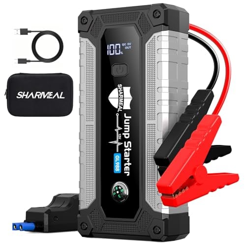 6000A 12V Portable Jump Starter Battery Booster Pack with Jumper Cables and Flashlight Deal