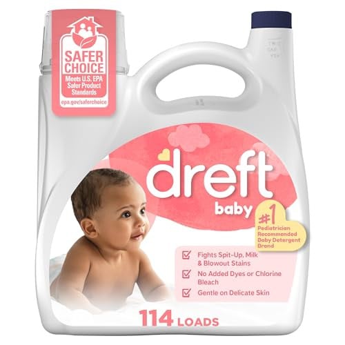 Dreft Baby OR Dreft Toddler Liquid Laundry Detergent 150 fl oz 114 Loads 4-Pack Deal