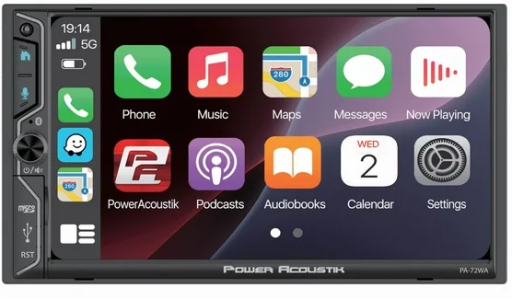 Power Acoustik 7" Touchscreen Wireless Apple CarPlay Android Auto Stereo