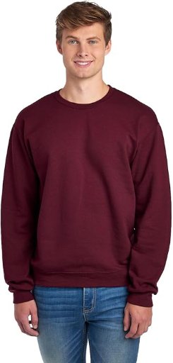 Jerzees Men’s NuBlend Fleece Sweatshirt Maroon