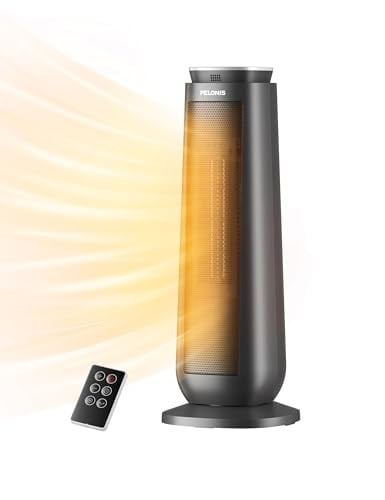 PELONIS PTH15A4BGB Ceramic Tower 1500W Indoor Space Heater Deal