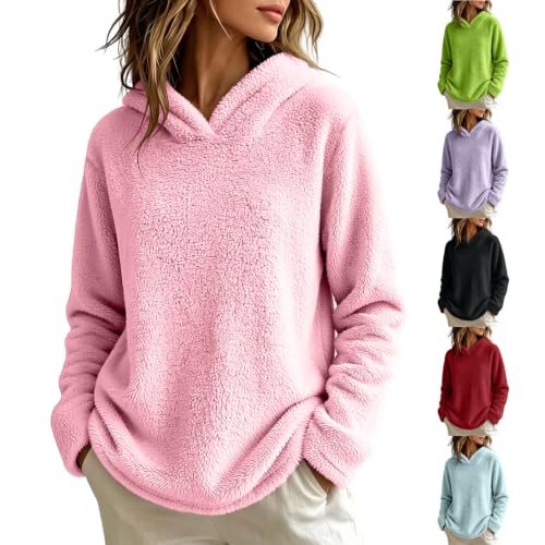 Fuzzy Sherpa Sweater Hoodie Pullover