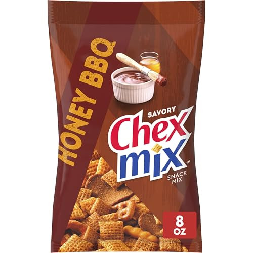 Chex Mix Snack Mix, Honey BBQ, Snack Bag, Snacks, 8 oz