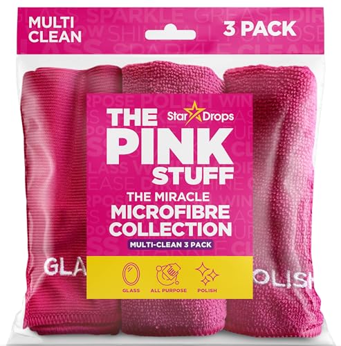 The Pink Stuff Miracle Microfibre Cloth Collection 3-Pack Deal