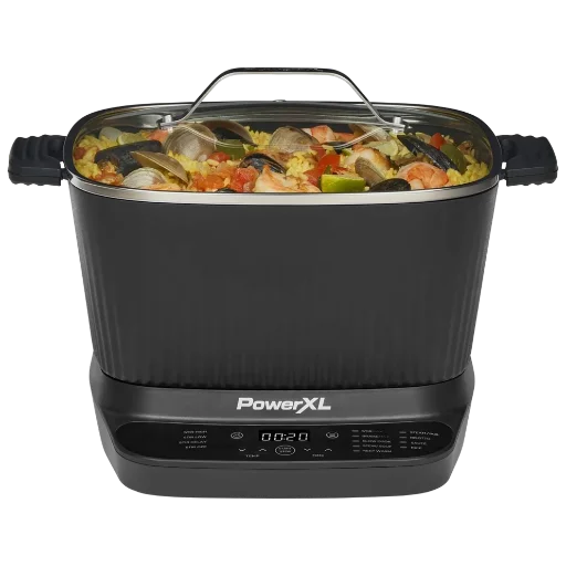 PowerXL StirMax Multi-Cooker 7.5 Qt. Bundle
