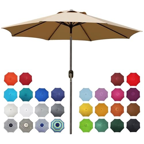 Blissun 9ft Outdoor Patio Umbrella Deal