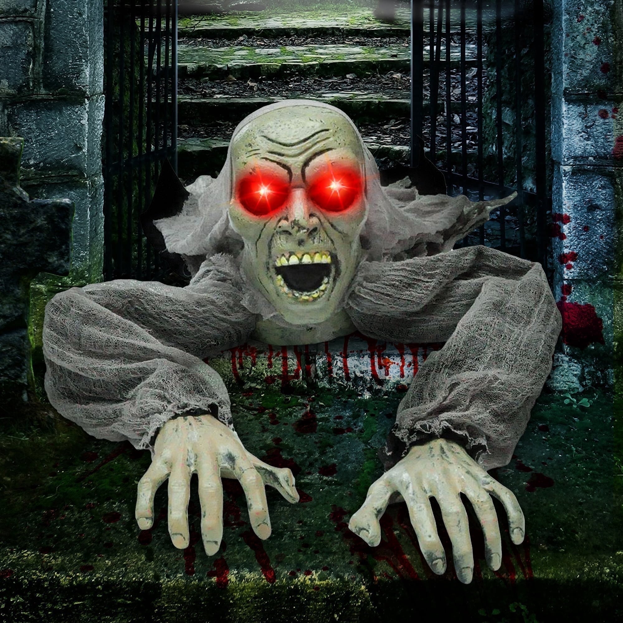 Joyfy Halloween Groundbreaker Zombie with Sound and Flashing Eyes Deal