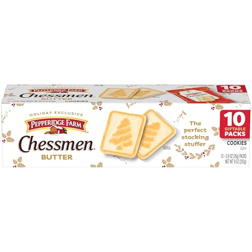 Pepperidge Farm Chessmen Butter Holiday Cookies 10-Pack