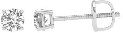 1/2 CT. T.W. Certified Lab-Grown Diamond Solitaire Stud Earrings in 14K White Gold