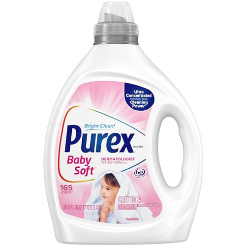Purex Liquid Laundry Detergent, Ultra Concentrated (Baby Soft) 82.5-Oz