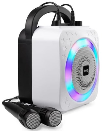 RockJam 10 Watt Rechargeable Bluetooth Karaoke Machine with Two Mics