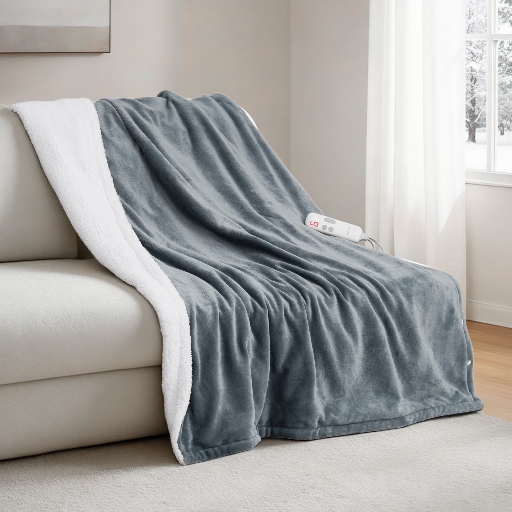 Maxkare Electric Throw Blanket 50" x 60" with 6 Heating Levels