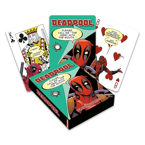 Aquarius Deadpool Quotes Playing Cards