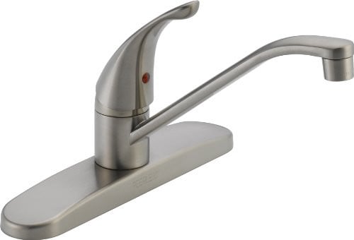Peerless One Hole Single Handle Kitchen Sink Faucet Stainless Finish Deal