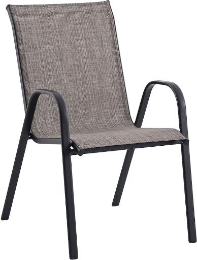 Pelham Bay Stackable Black Metal Frame Stationary Chair Deal