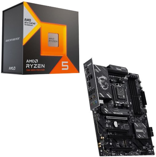 AMD Ryzen 5 7600X, MSI B850 Pro Gaming WiFi6e AM5 CPU Motherboard Bundle
