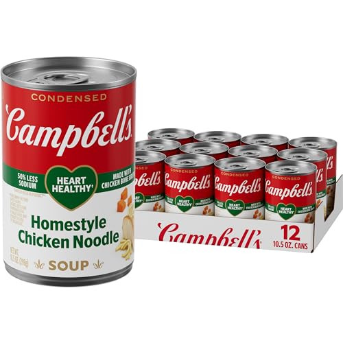Campbell’s Condensed Heart Healthy Homestyle Chicken Noodle Soup 12-Pack