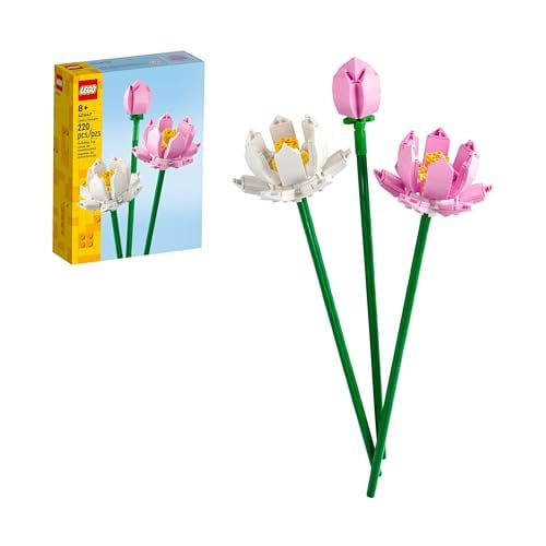 LEGO Lotus Flowers Botanical House Plant Toy Building Set (40647) Deal