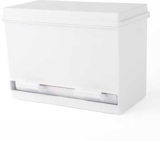 Pen+Gear White Plastic Pencil Dispenser Desk Organizer (9.3" x 4.8" x 6.7")