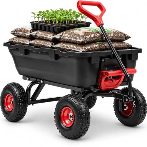 YITAHOME 800/900 LBS Heavy-Duty Garden Dump Cart Deal