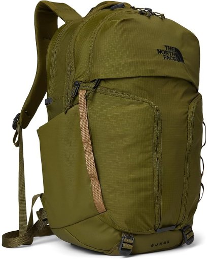 North Face Surge Commuter Backpack Olive Green