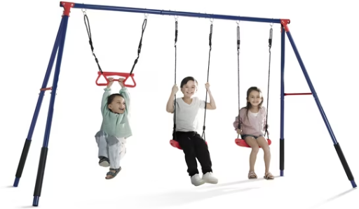 Delta Children FunZone Outdoor Metal 3-Piece Swing Set Deal