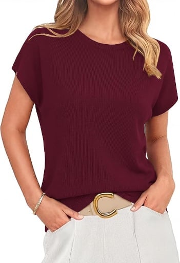 Totatuit Women Cap Sleeve Sweaters Deal