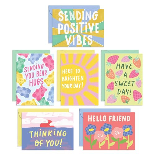 Sweetzer & Orange Thinking of You Cards W/Envelopes, 24 Count