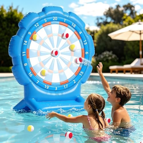 Inflatable Dart Board Toss Games with 10 Sticky Balls Deal