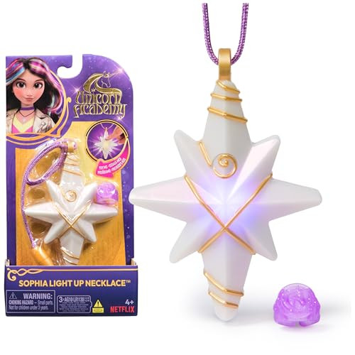 Unicorn Academy Sophia’s Light Up Necklace & Glitter Ring