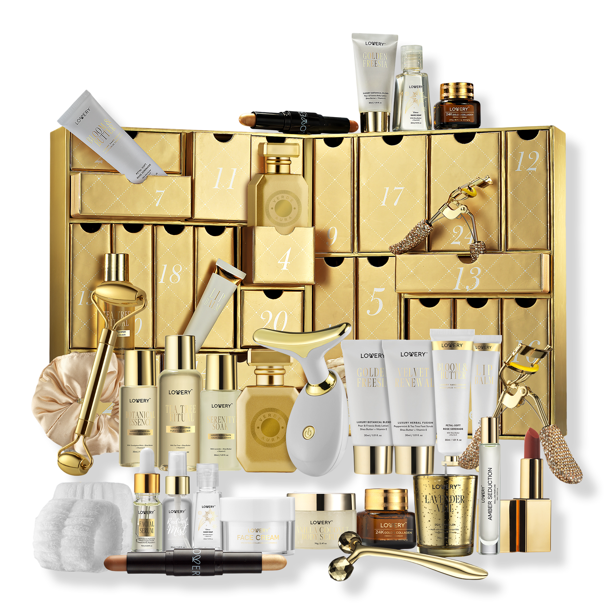 Lovery Limited-Edition Advent Calendar Beauty and Skincare Luxury Gift Set