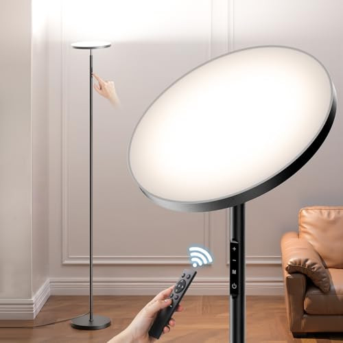 FULSUNT 30W LED Floor Lamp w/ Remote & Touch Control