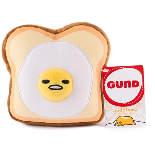 5" Gund Sanrio Gudetama The Lazy Egg Toast Plush