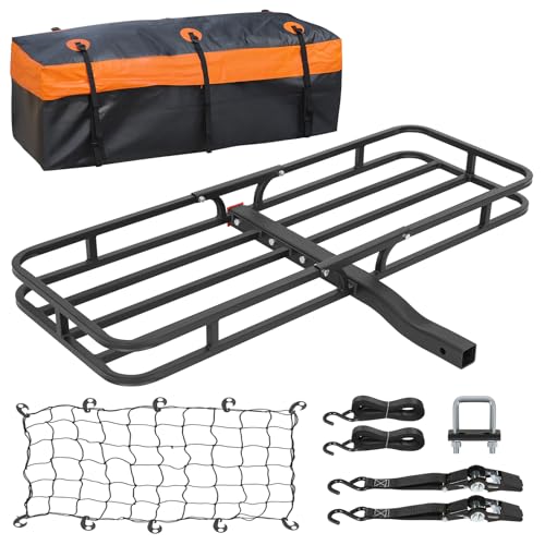 WEIZE Hitch Mount Cargo Carrier Basket 53" X 19"
