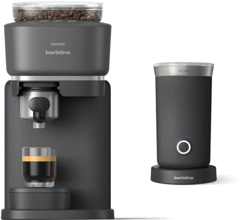 PHILIPS Baristina Espresso Machine & Milk Frother Bundle, Black Deal