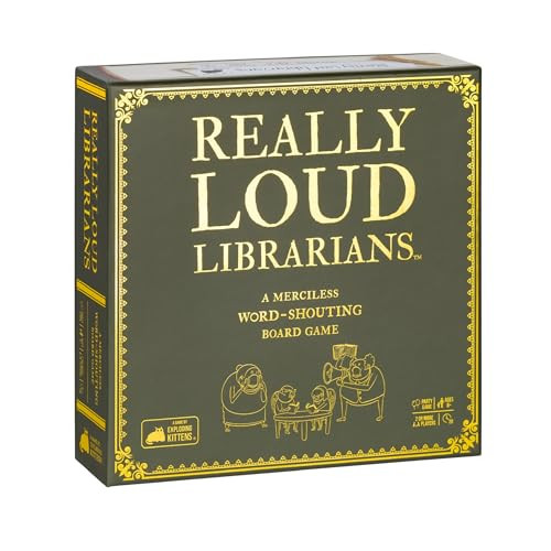 Exploding Kittens Really Loud Librarians Fast Paced Word Shouting Board Game