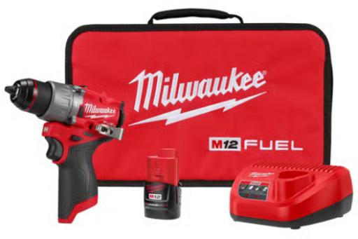Milwaukee M12 1/2 in. Brushless Cordless Hammer Drill Kit with 2.0Ah Battery & Charger Deal